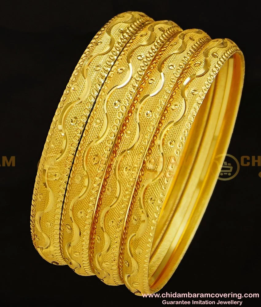 Traditional wear Kada Designer Bangles A Pair - South India Jewels