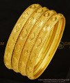 BNG295 - 2.6 Size Buy New Model Gold Imitation Bangles Design Set Of 4 Pieces for Daily Use