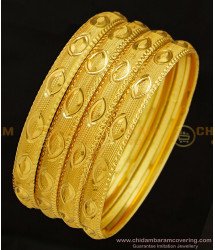 BNG295 - 2.8 Size Buy New Model Gold Imitation Bangles Design Set Of 4 Pieces for Daily Use