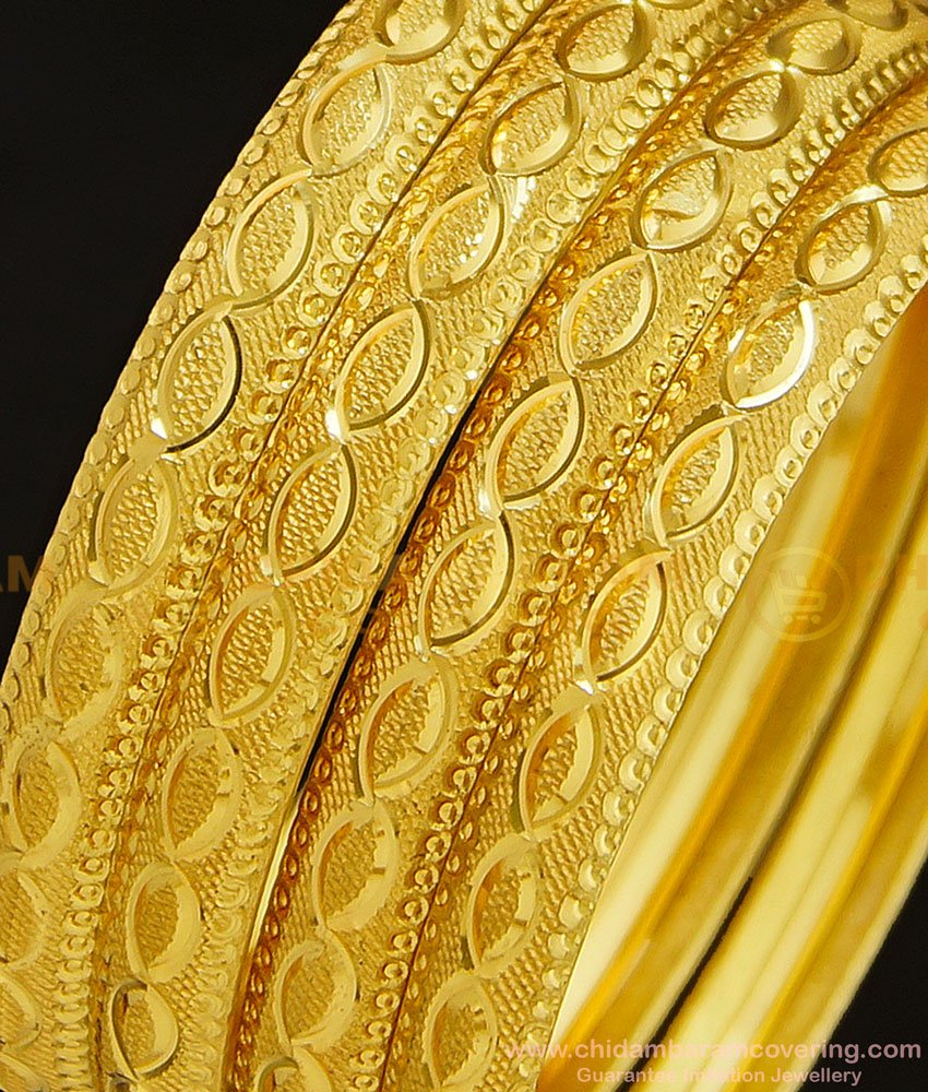 BNG296 - 2.10 Size Mansiyaorange Fancy Gold Border Bangles Design Indian Gold Imitation Jewellery 