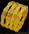 BNG302 - 2.4 Size Gold Forming Enamel Design Traditional Calcutta Bangles Set Of 4 Pieces Indian Wedding Bangles Set