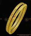 BNG306 - 2.10 Size First Quality One Gram Enamel Gold Forming Bangles Thin Daily Wear Bangles Online