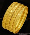 BNG312 - 2.10 Size Traditional Fancy Designer Casual Hand Work Self Cutting Design Daily Wear 4 Bangles Set 