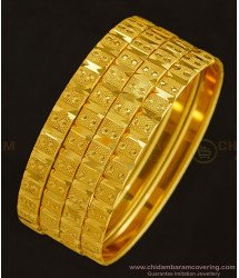 BNG338 - 2.4 Size Beautiful Daily Wear Gold Tone Imitation Bangles Set Best Price Buy Online