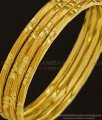 BNG344 - 2.8 Size Unique Pattern One Gram Gold Daily Use Plain Bangles Design Set Of 4 Pcs at Best Price