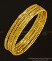 BNG345 - 2.6 Size Attractive Matt Finish Gold Look One Gram Gold Daily Wear Plain Bangles Set Buy Online