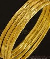 BNG345 - 2.6 Size Attractive Matt Finish Gold Look One Gram Gold Daily Wear Plain Bangles Set Buy Online