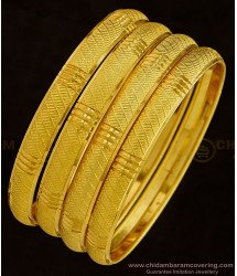BNG356 - 2.6 Size Buy Gold Design Daily Wear 4 Bangles Set Best Price Online