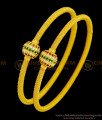 BNG367 - 2.8 Size Trendy Gold Design Spring Kappu Type Bangles Ad Stone Ball Bangles