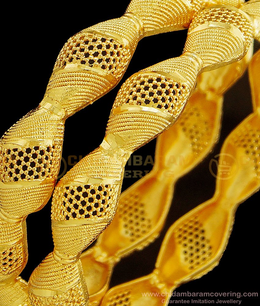 BNG379 - 2.10 Size Latest Bangles Design Gold Pattern Indian Imitation Bangles Online 