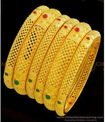 BNG382 - 2.6 Size Grand Look Latest Collections Stunning Gold Forming Gold Indian Wedding 6 Bangles Set