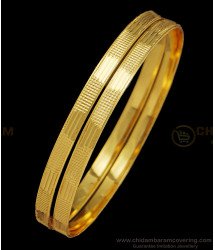 BNG408 - 2.8 Gold Bangles Design 1 Gram Gold Daily Wear Guaranteed Bangles for Women 