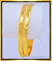 BNG415 - 2.4 Size One Gram Gold Pure Impon Daily Wear Plain Panchaloha Bangles Buy Online