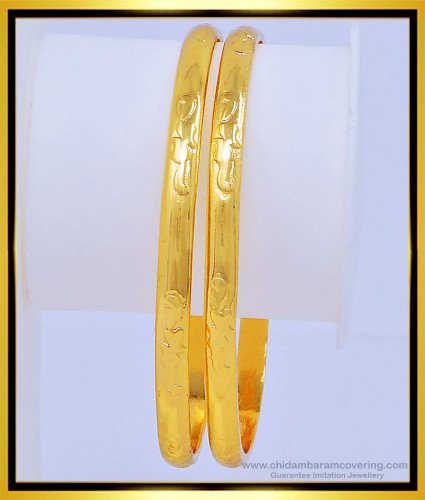 BNG417 - 2.8 Size Trendy One Gram Gold Daily Use Impon Bangles Buy Online Shopping 
