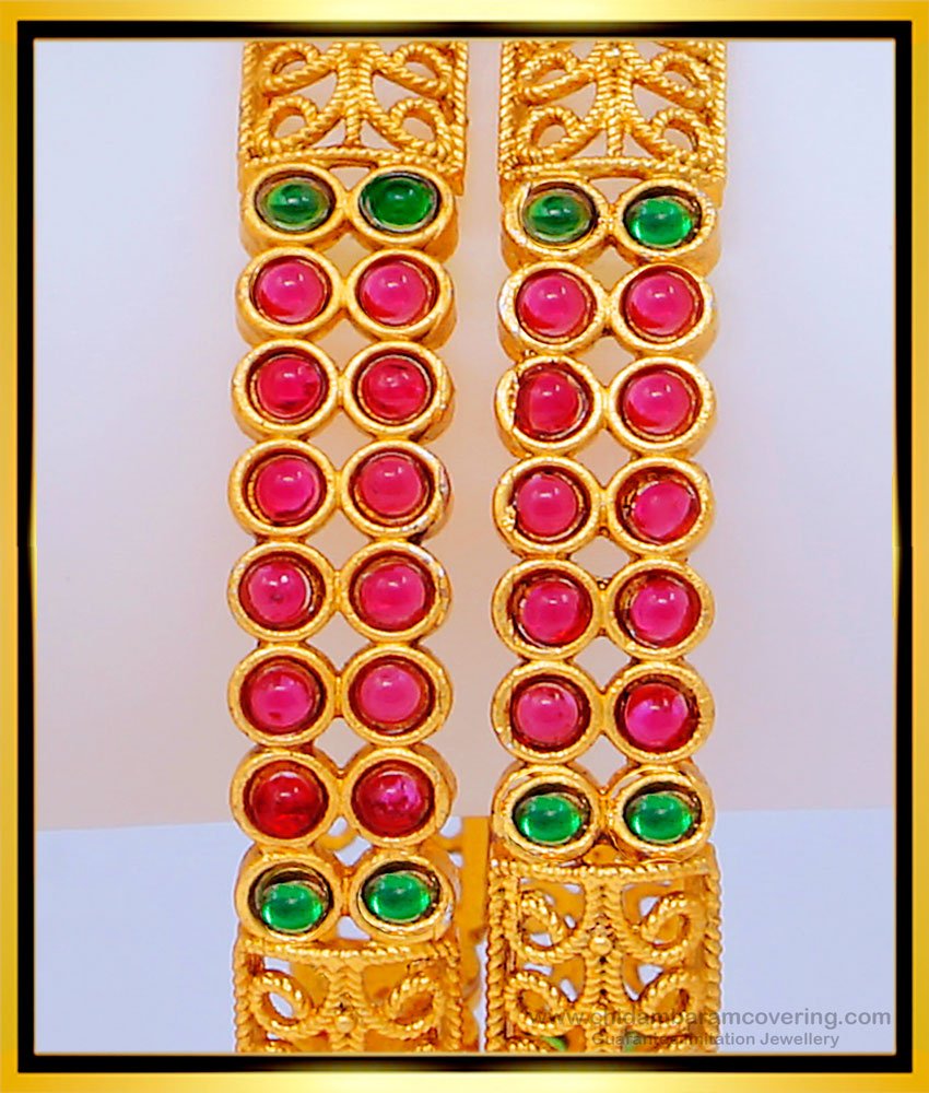 temple bangles, nagas bangles, nagas kemp stone jewellery, temple jewellery, Lakshmi nagas bangles, antique bangles, temple jewellery nagas bangles, one gram gold jewellery, 1 gram gold jewelry, 