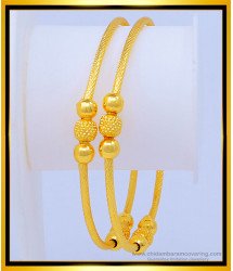 BNG479 - 2.6 Size Buy South Indian Gold Bangles Design Thin Bangles for Daily Use 