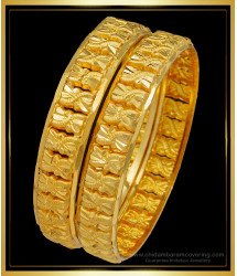 BNG497 - 2.4 Size South Indian Gold Pattern Bangles Indian Wedding Bangles Buy Online