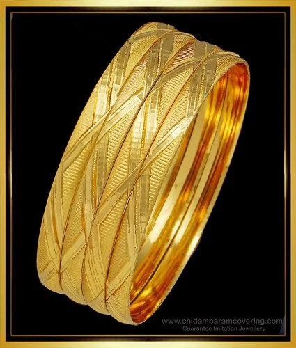 Buy Indian Wedding Real Gold Pattern Gold Forming One Gram Gold Bangles  Online