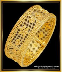 BNG514 - 2.10 Size Gold Bangle Design Single Kada Bangle One Gram Gold Jewellery Online 