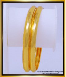 BNG537 - 2.6 Size Impon Bangles Gold Design Plain Kambi Valiyal for Women 