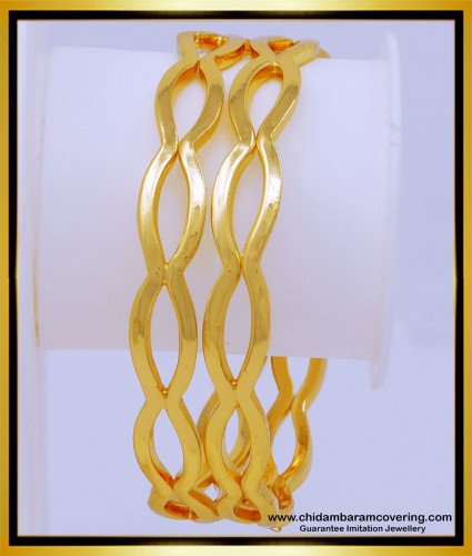 BNG539 - 2.8 Size Original Gold Design Impon Bangles for Daily Use