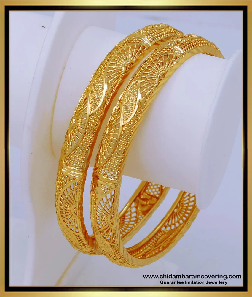 Buy One Gram Gold Bridal Wear Gold Bangles Design Buy Online