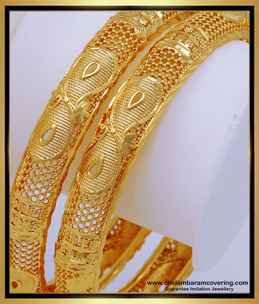 guaranteed bangles, fancy bangles, fashion jewellery, gold bangles design, plain bangles, Traditional South Indian Jewellery