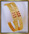 BNG561 - 2.8 Size Attractive Real Gold Design Full Stone Bridal Wear Impon Bangles Online Shopping