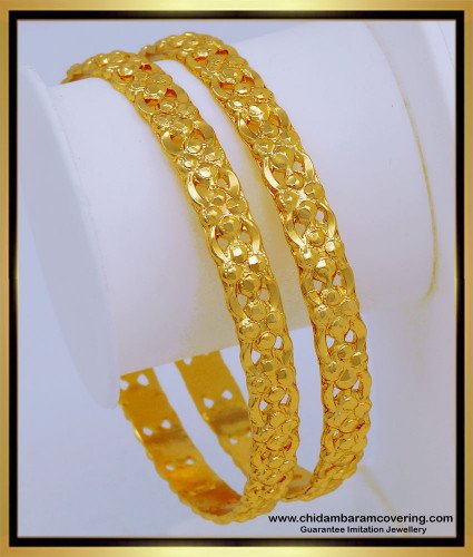 BNG583 - 2.10 Size Latest Bangles Design Gold Plated Guaranteed Artificial Bangles for Daily Use