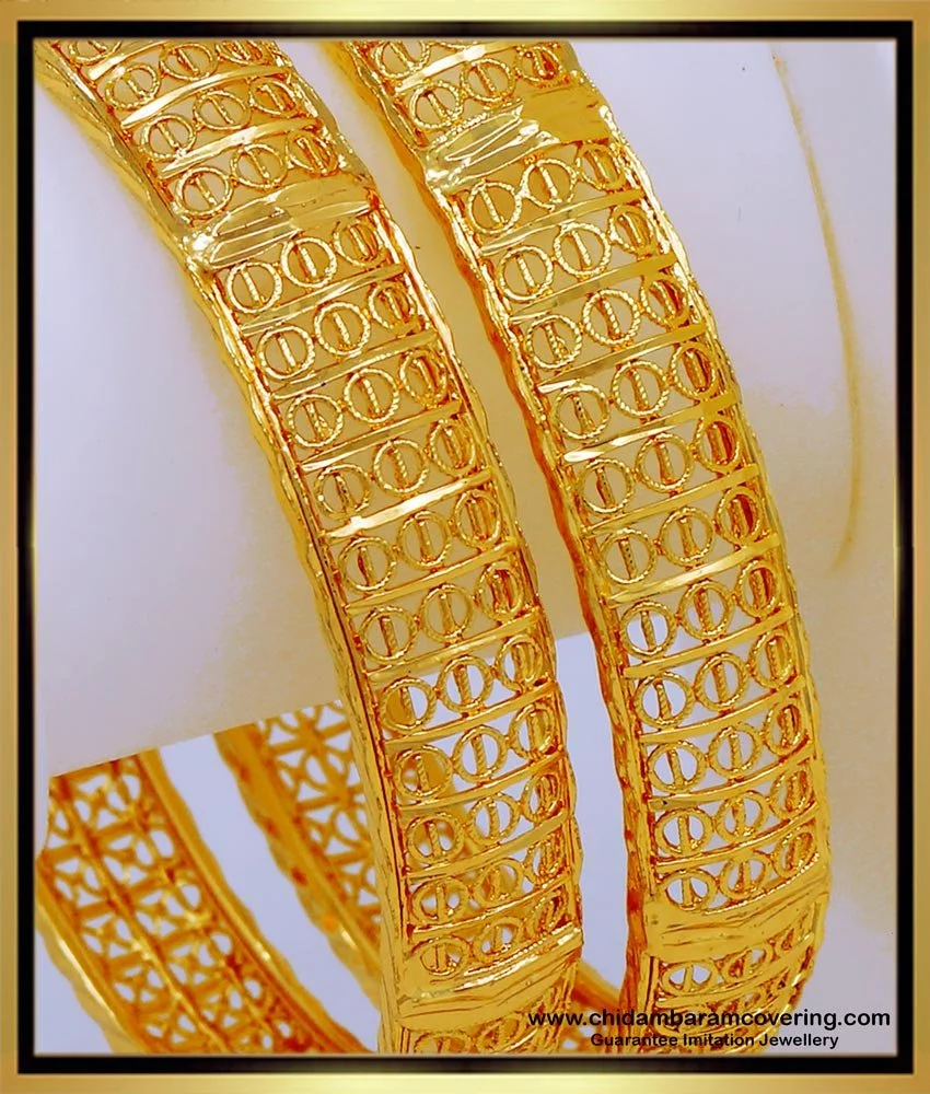 Buy Latest Bridal Wear Gold Bangles Design 1 Gram Gold Bangles Online