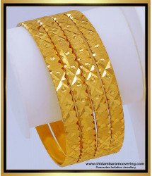 BNG622 - 2.6 Size Latest Daily Wear Bangles Design Set Of 4 Bangles Online