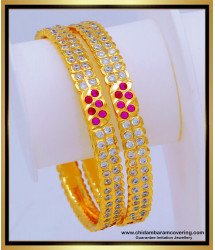 BNG652 - 2.6 Attractive Impon Jewellery Stone Bangles for Women 