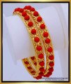 Red Beads Bangles Designs