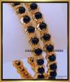 One Gram Gold Plated Black Beads Bangles Design