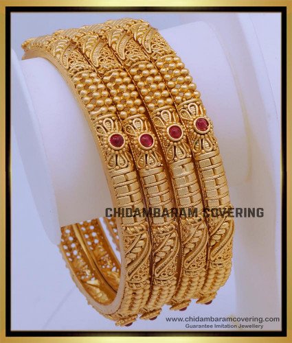 BNG699 -2.6 Size Premium Quality Antique Nagas Bangles Online