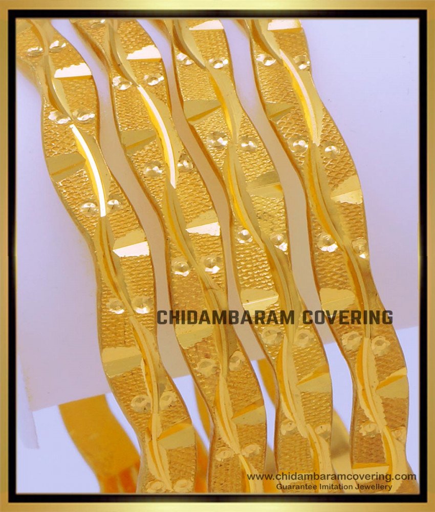 South Indian Daily Use Gold Plated Bangles Online