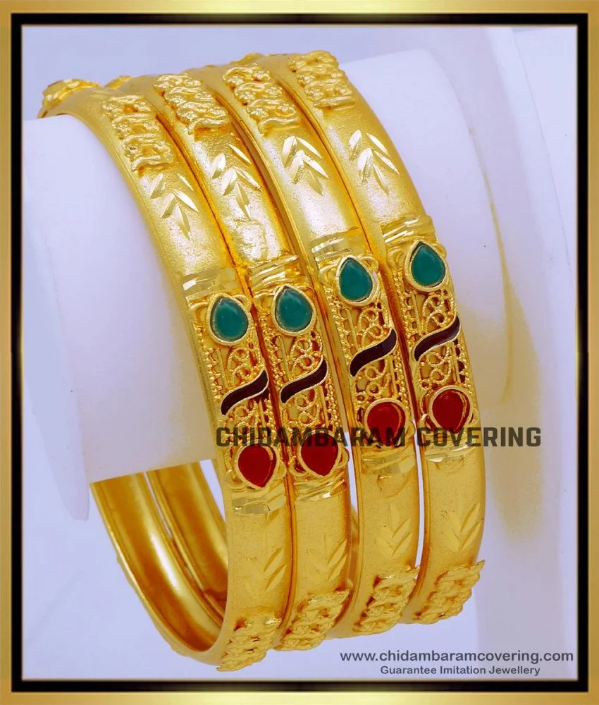 Buy Gold Look Forming Gold Bangles Set for Women