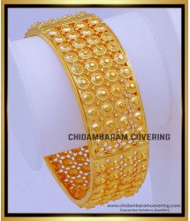 BNG729 -2.4 Size Gold Forming One Gram Gold Single Kada Bangles Design