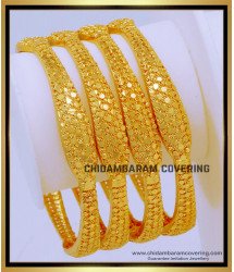 BNG737 - 2.4 Size Latest Designer Artificial Gold Bangles Set for Ladies