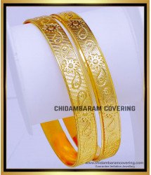 BNG754 - 2.6 Size 1 Gram Gold Daily Wear Gold Bangles Design Online