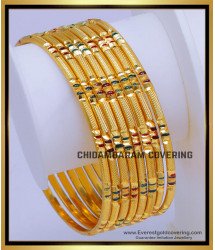 BNG786 - 2.6 Enamel Bangles Gold Design Daily Wear Bangles Online