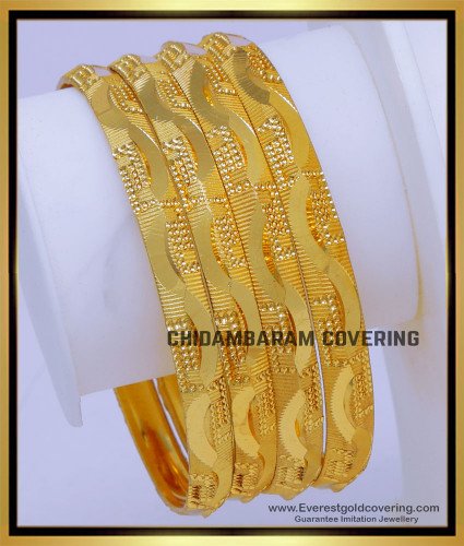 BNG796 - 2.8 Latest Gold Bangles Designs for Daily Use Online