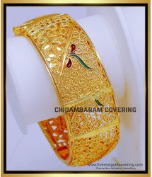 BNG811 - 2.4 Bridal Wear Enamel Bangles Gold Design for Wedding