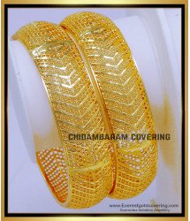 BNG814 - 2.10 Size Indian Wedding Gold Design Kada Bangles Set