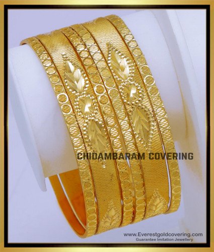 BNG817 - 2.6 New Model Wedding Collection One Gram Gold Bangles 