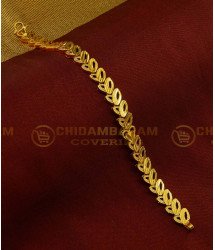 BCT116 - Elegant Gold Design One Gram Gold Guaranteed Broad Bracelet Design Online