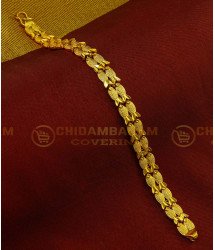 BCT117 - Gold Plated Double Side Fish Design Guaranteed Broad Bracelet Buy Online