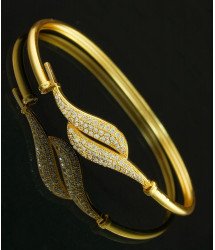 BCT134 - 2.6 Size Latest Unique Diamond White Stone Bangles Design Women Bracelet Indian Imitation Jewellery