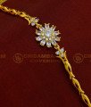 BCT137 - Unique American Diamond Rose Gold Flower Design Bracelet for Girls