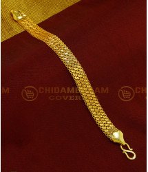 BCT141 - Most Attractive Real Gold Design Men Broad Bracelet Latest Collection for Wedding